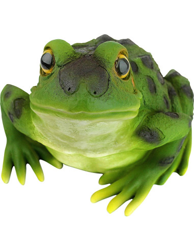 Estatua de Sapo de Jardín Design Toscano - Juego de 2, 24.1x19.1x15.2 cm