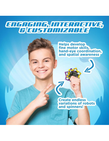 Spinner Anti-estrés Transformable Stomp Rocket - Paquete de 4