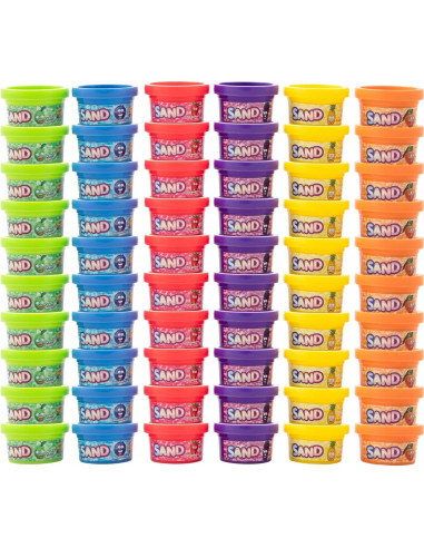Arena de Jugar Crayola 60 Tarros Aromatizados 28g Colores Brillantes
