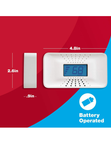 Detector de Monóxido de Carbono First Alert CO710 con Batería de 10 Años
