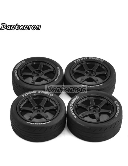 Neumáticos RC 1/10 Dantenron 68mm para Rally Drift 4Pcs Neumáticos RC 1/10 Dantenron 68mm para Rally Drift 4Pcs