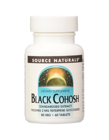 Extracto de Cohosh Negro Source Naturals 60 Tabletas 80 mg