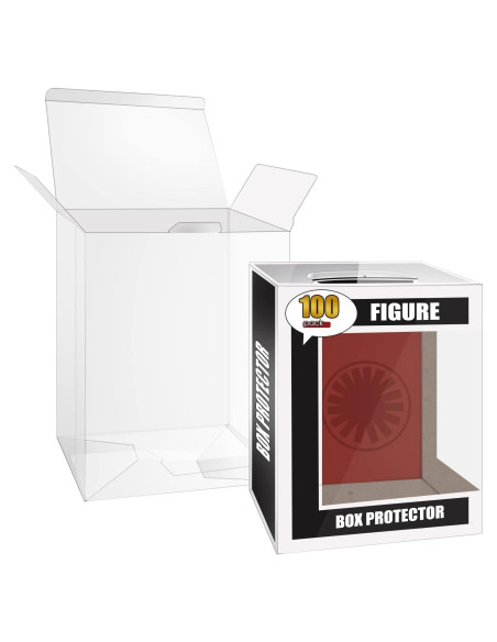 Paquete de 100 Protectores Transparentes Kishite para Figuras Pop 10.16 cm Paquete de 100 Protectores Transparentes Kishite para Figuras Pop 10.16 cm