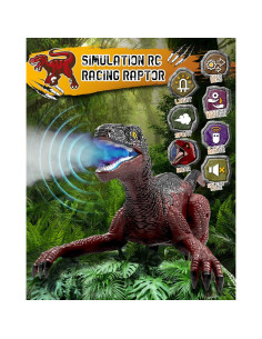 Coche de Dinosaurio RC Eulogia 2 en 1 con Gestos y Sonidos 2