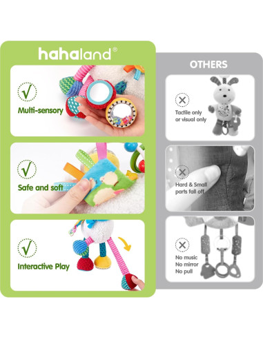 Juguete Sensorial para Bebés Hahaland Cordero Musical 0-6 Meses