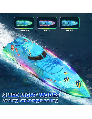 Barco RC Suangrc 918 con Luz LED y Diseño Impermeable