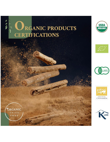 Canela de Ceilán Orgánica TrueCinnamon 50g - Certificada USDA