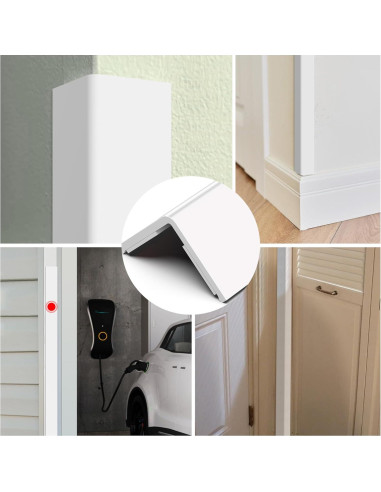 Protector de Esquinas de Pared Frychee 2.5x90cm Blanco PVC