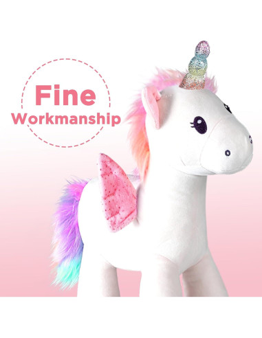 Juguete de Peluche Unicornio Mágico iPlay, iLearn con Control Remoto