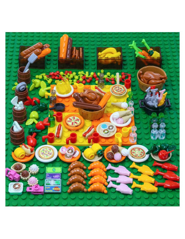 Juego de Construcción de Comida BrickBounty 220 Piezas