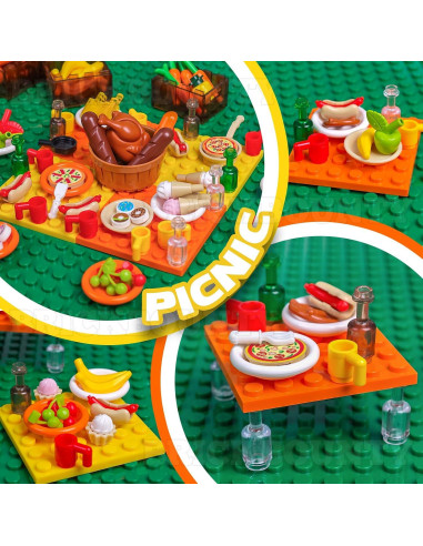 Juego de Construcción de Comida BrickBounty 220 Piezas