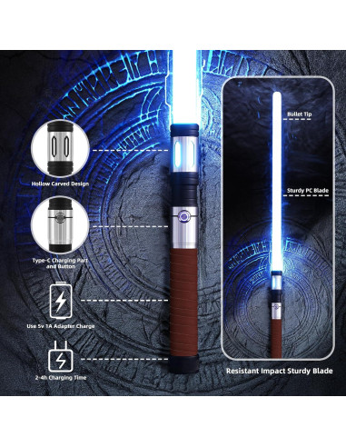 Sable de Luz Force FX Tesiku 110 cm 12 Colores RGB 16 Sonidos
