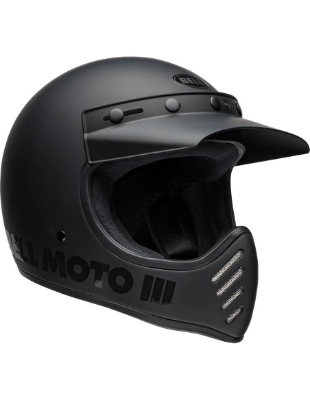 Casco Bell Moto-3 Negro Mate Brillante X-Grande 2.06kg Casco Bell Moto-3 Negro Mate Brillante X-Grande 2.06kg