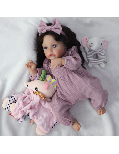 Muñeca Reborn Realista SCOM Suesue 39cm con Ropa y Accesorios