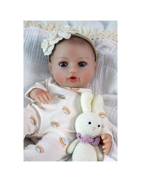 Muñeca Bebé Realista SCOM 40.64 cm con Accesorios para Niñas Muñeca Bebé Realista SCOM 40.64 cm con Accesorios para Niñas