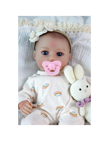 Muñeca Bebé Realista SCOM 40.64 cm con Accesorios para Niñas Muñeca Bebé Realista SCOM 40.64 cm con Accesorios para Niñas