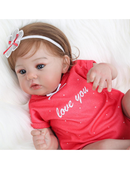 Muñeca Reborn Realista WOOROY 45.72 cm Bebé Niña con Accesorios Muñeca Reborn Realista WOOROY 45.72 cm Bebé Niña con Accesorios