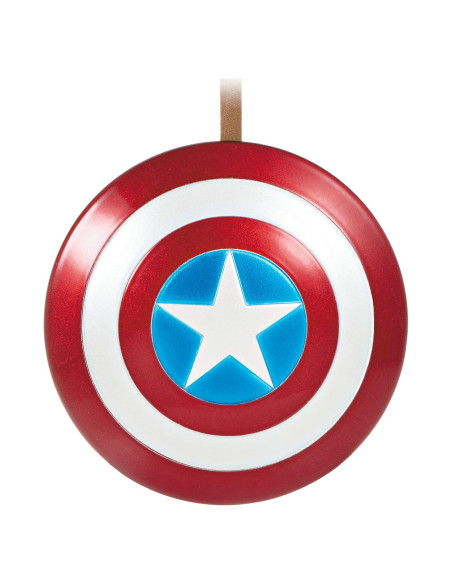 Adorno Navideño Hallmark 2021 Escudo Capitán América Metal Adorno Navideño Hallmark 2021 Escudo Capitán América Metal