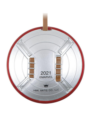 Adorno Navideño Hallmark 2021 Escudo Capitán América Metal