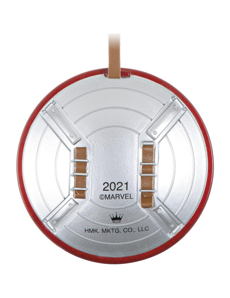 Adorno Navideño Hallmark 2021 Escudo Capitán América Metal Adorno Navideño Hallmark 2021 Escudo Capitán América Metal