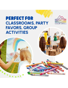 Crayones Color Swell a Granel 6 Paquetes de 24 Colores 2