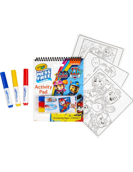 Crayola Color Wonder Paw Patrol - Set de Colorear 16 Páginas Crayola Color Wonder Paw Patrol - Set de Colorear 16 Páginas