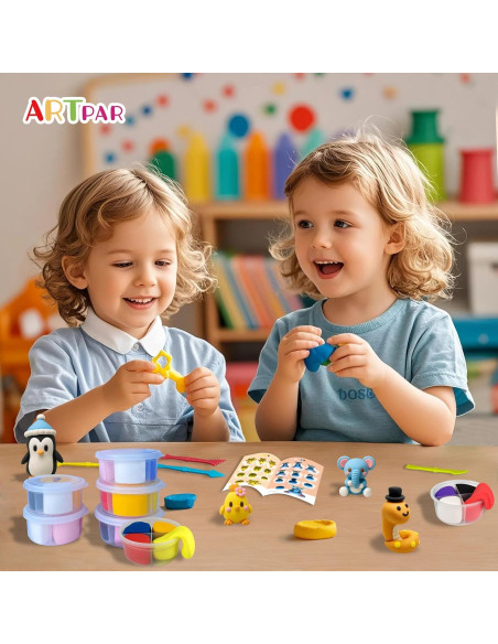 Kit de Modelado de Animales ARTPAR - 12 Latas de Arcilla No Tóxica Kit de Modelado de Animales ARTPAR - 12 Latas de Arcilla No Tóxica