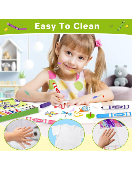 Marcadores Lavables Jumlys 288 Unidades Multicolor Punta Ancha Marcadores Lavables Jumlys 288 Unidades Multicolor Punta Ancha