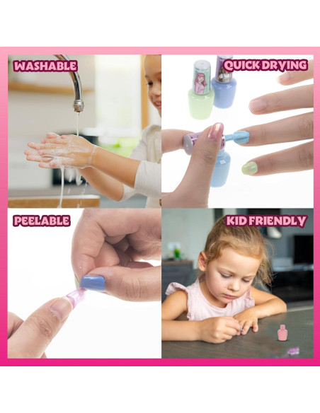 Conjunto de Esmaltes de Uñas Townley Girl 8 Piezas con Secador Conjunto de Esmaltes de Uñas Townley Girl 8 Piezas con Secador