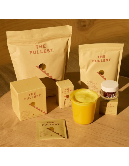 Bolsa de Latte de Azafrán The Fullest 10.5 Oz - Sin Azúcar, Vegano Bolsa de Latte de Azafrán The Fullest 10.5 Oz - Sin Azúcar, Vegano