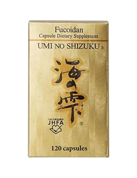Cápsulas de Fucoidan Umi no Shizuku 120 Unidades - Suplemento Inmunológico Cápsulas de Fucoidan Umi no Shizuku 120 Unidades - Suplemento Inmunológico