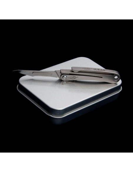 Cuchillo Utilitario ILEAF IL57 de Titanio con 10 Cuchillas Cuchillo Utilitario ILEAF IL57 de Titanio con 10 Cuchillas