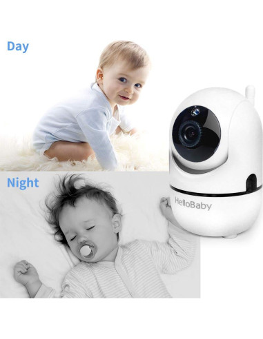Monitor de Video para Bebés HelloBaby HB65, Pantalla 3.2" LCD