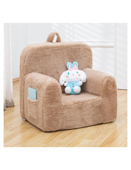 Sillón Infantil SUFUS de Peluche Acogedor Camello 63.5 cm Sillón Infantil SUFUS de Peluche Acogedor Camello 63.5 cm