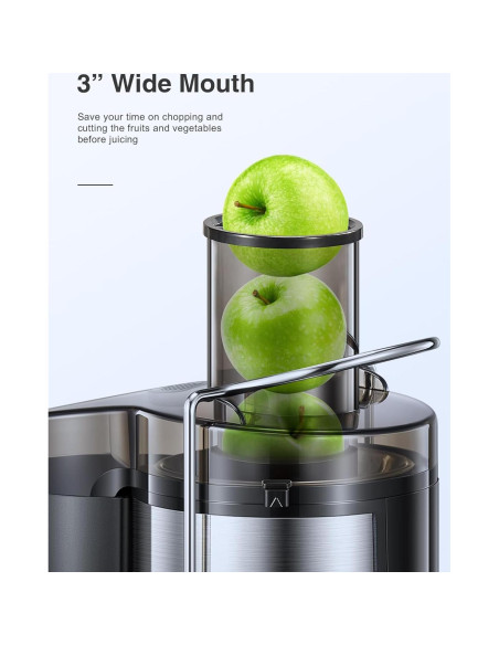 Extractor de Jugo QCen 800W Doble Velocidad Acero Inoxidable Extractor de Jugo QCen 800W Doble Velocidad Acero Inoxidable