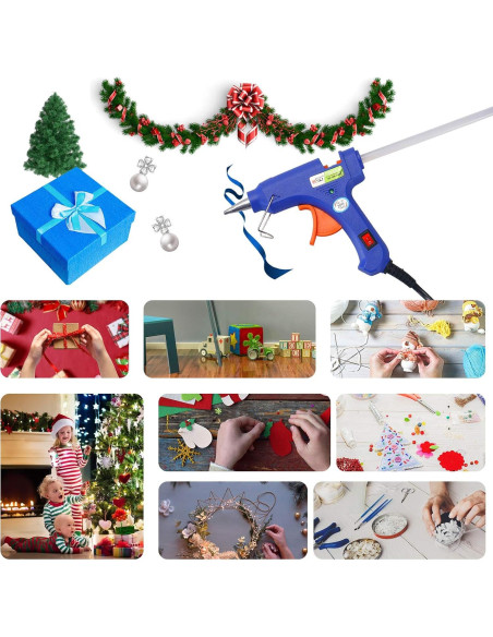 Pistola de Pegamento Caliente Glamgen 20W con 20 Barras Pistola de Pegamento Caliente Glamgen 20W con 20 Barras