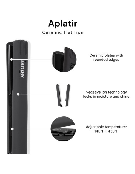 Plancha de Pelo Cerámica L'ANGE HAIR 1" Ajustable Negro Plancha de Pelo Cerámica L'ANGE HAIR 1" Ajustable Negro