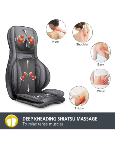 Masajeador de Cuello y Espalda COMFIER 2913 con Calor 2D/3D
