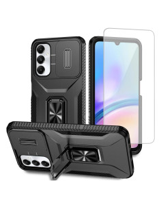 Funda Samsung Galaxy A05S Negra con Protector y Soporte