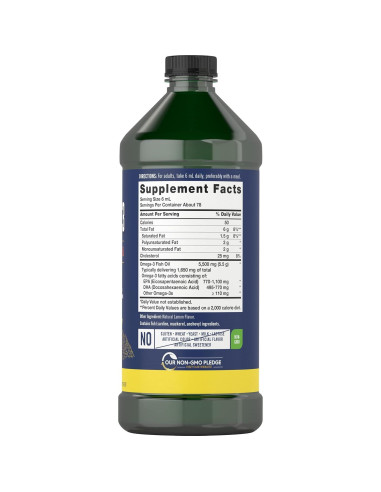 Aceite de Pescado Omega 3 Carlyle 1650mg 946ml Limón