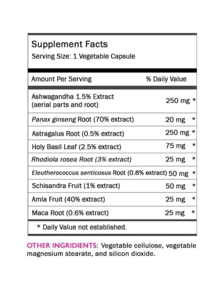 Suplementos Adaptógenos SWAN LIFE - Raíz de Eleutherococcus, Ashwagandha, Maca Suplementos Adaptógenos SWAN LIFE - Raíz de Eleutherococcus, Ashwagandha, Maca