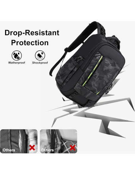 Mochila para Cámara SAKIZITO Waterproof 15.6" DSLR Negro-Verde Mochila para Cámara SAKIZITO Waterproof 15.6" DSLR Negro-Verde