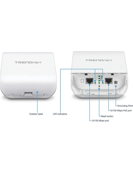 Kit Puente PoE Exterior TRENDnet N300 10 dBi TEW-740APBO2K Kit Puente PoE Exterior TRENDnet N300 10 dBi TEW-740APBO2K