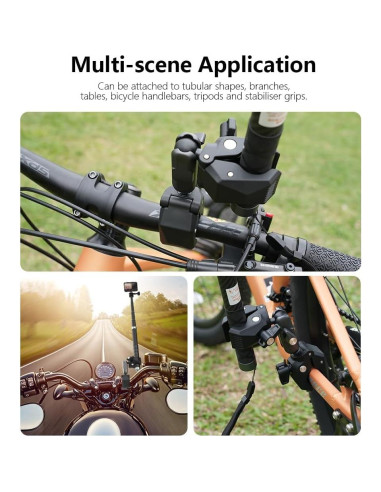 Soporte Doble Abrazadera NEOSOU para Bicicleta y Motocicleta