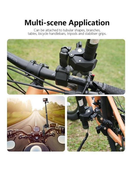 Soporte Doble Abrazadera NEOSOU para Bicicleta y Motocicleta Soporte Doble Abrazadera NEOSOU para Bicicleta y Motocicleta