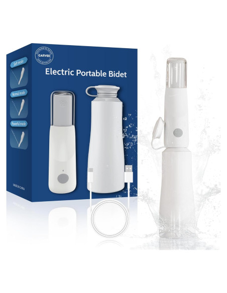 Bidet Eléctrico Portátil Homfan con 3 Niveles de Presión Bidet Eléctrico Portátil Homfan con 3 Niveles de Presión