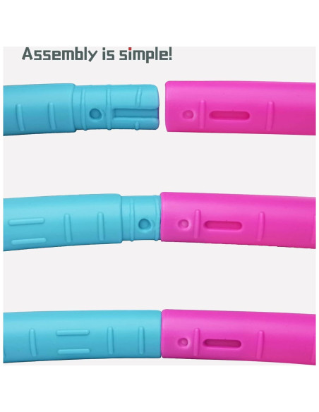 Aros de Ejercicio Beakabao para Niños 6 Piezas Ajustables 73.66cm Aros de Ejercicio Beakabao para Niños 6 Piezas Ajustables 73.66cm