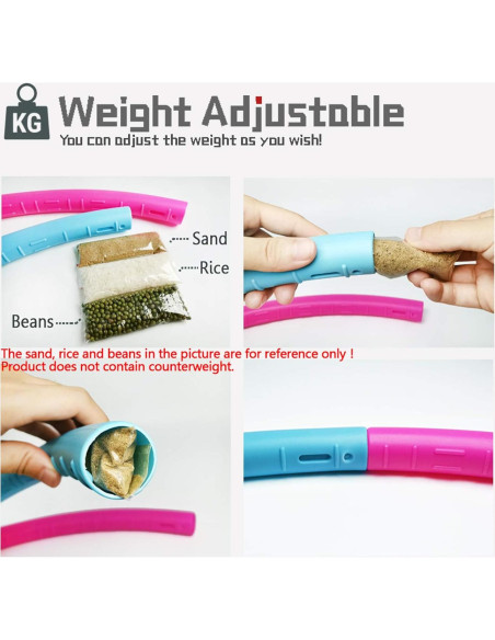 Aros de Ejercicio Beakabao para Niños 6 Piezas Ajustables 73.66cm Aros de Ejercicio Beakabao para Niños 6 Piezas Ajustables 73.66cm