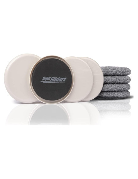 Deslizadores de Muebles Reutilizables SuperSliders 5" Beige - 4 Piezas Deslizadores de Muebles Reutilizables SuperSliders 5" Beige - 4 Piezas