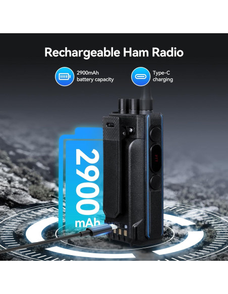 Retevis H1 Radio DMR Doble Banda con GPS y Batería 2900mAh Retevis H1 Radio DMR Doble Banda con GPS y Batería 2900mAh